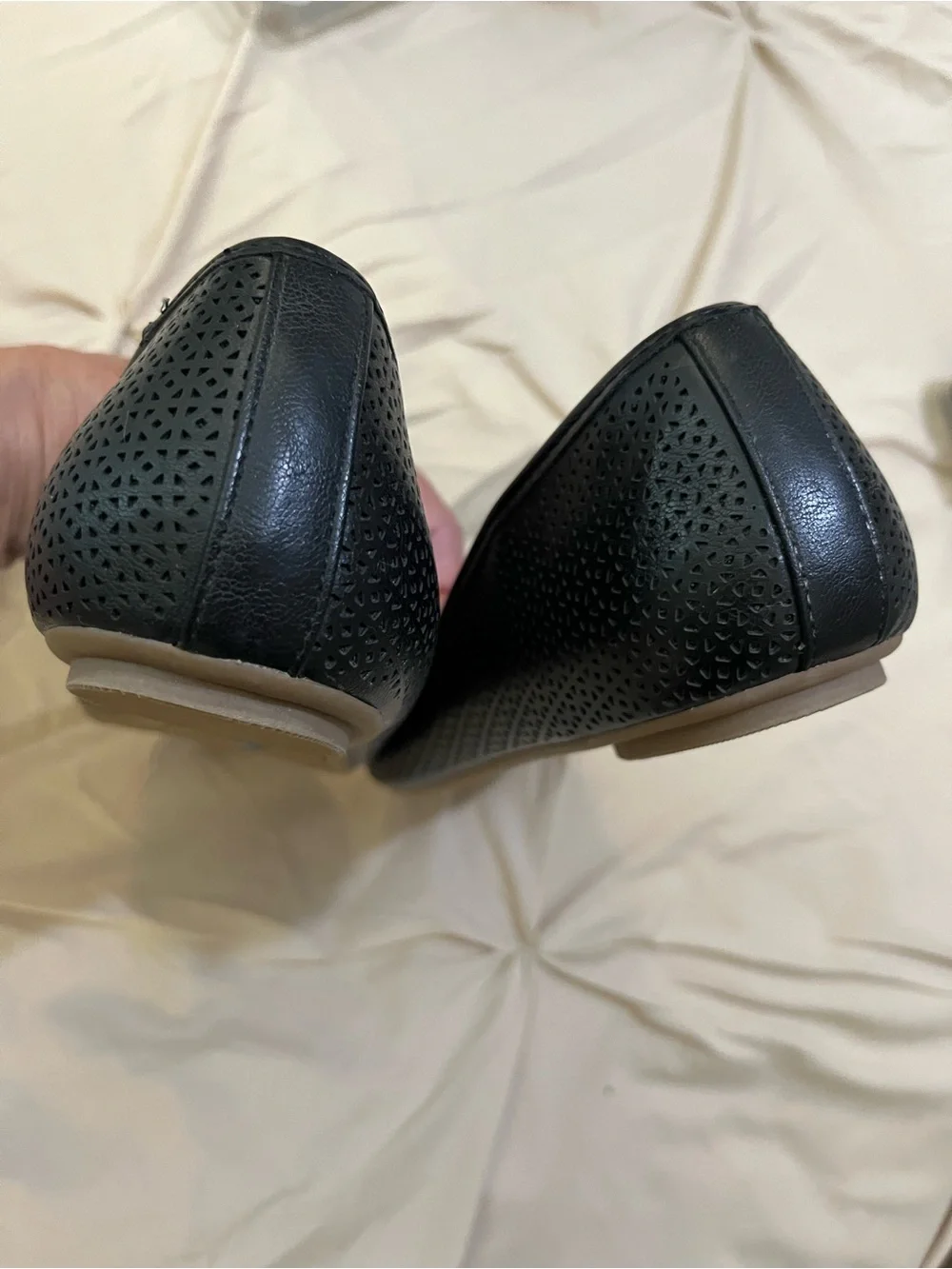 Dr Scholl's black textured flats Sz 11. NWOT - Picture 5 of 7
